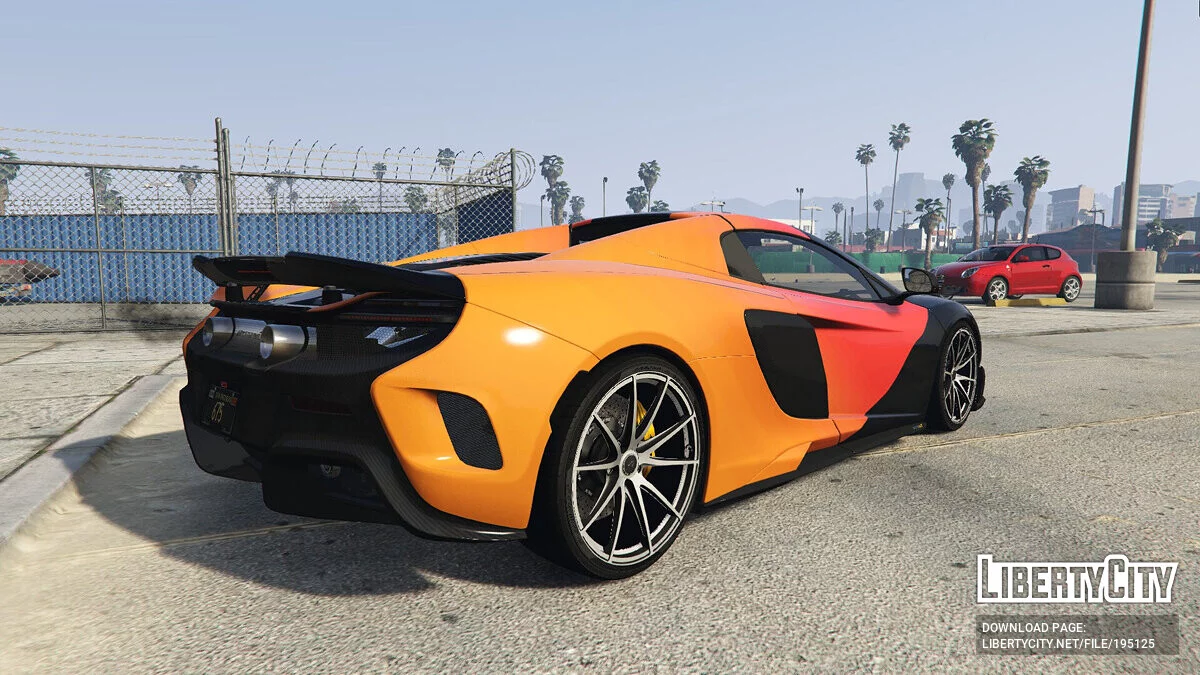 2016 Mclaren 675LT Spider - Orange Faded Design v1.0 / GTA 5
