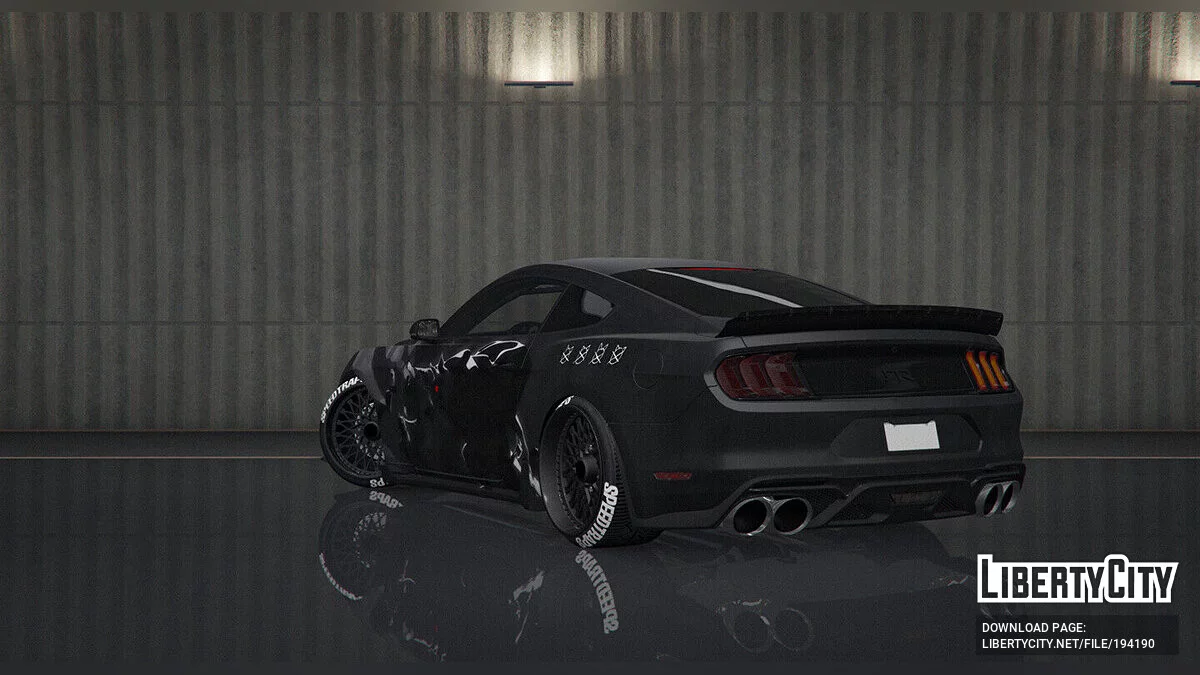 2019 Ford Mustang DEATH Livery Final / GTA 5