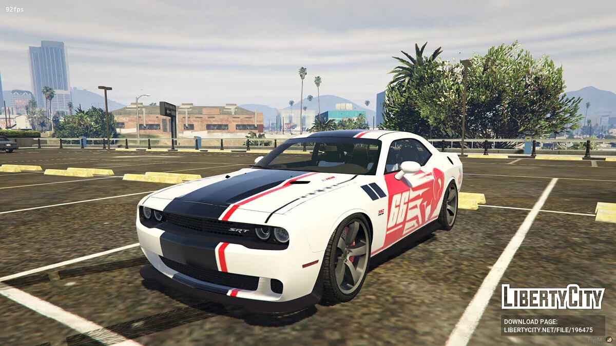 2016 Dodge Challenger Livery 66 Ram 1.0 / GTA 5