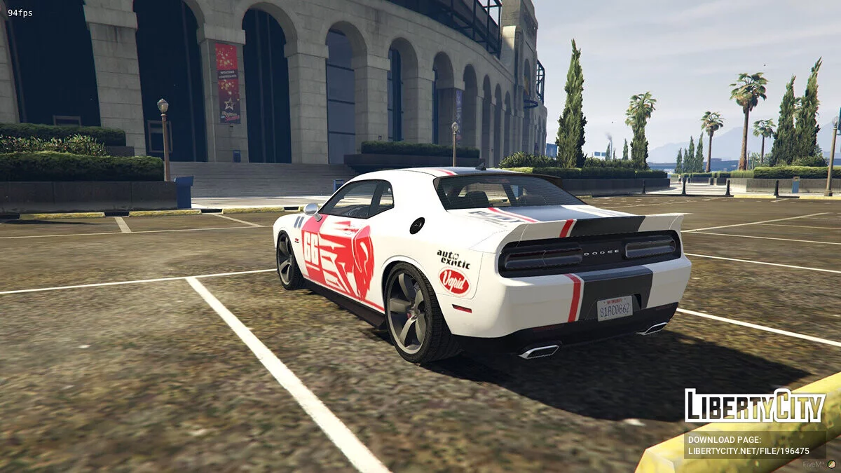 2016 Dodge Challenger Livery 66 Ram 1.0 / GTA 5