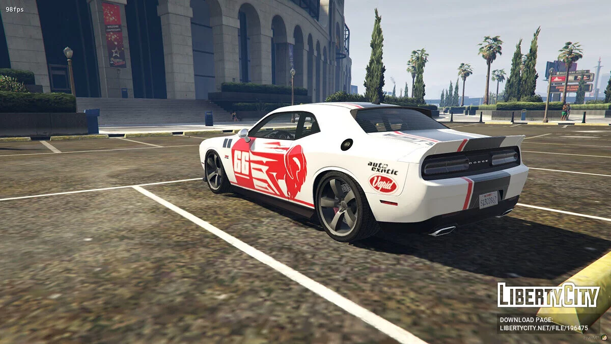 2016 Dodge Challenger Livery 66 Ram 1.0 / GTA 5