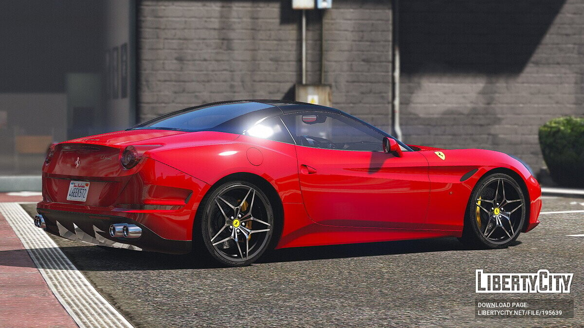 Скачать Черная крыша для Ferrari California T для GTA 5