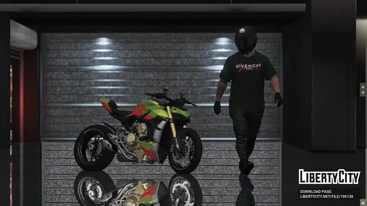 Ducati Streetfighter V4 Lamborghini Livery 1.0 / GTA 5
