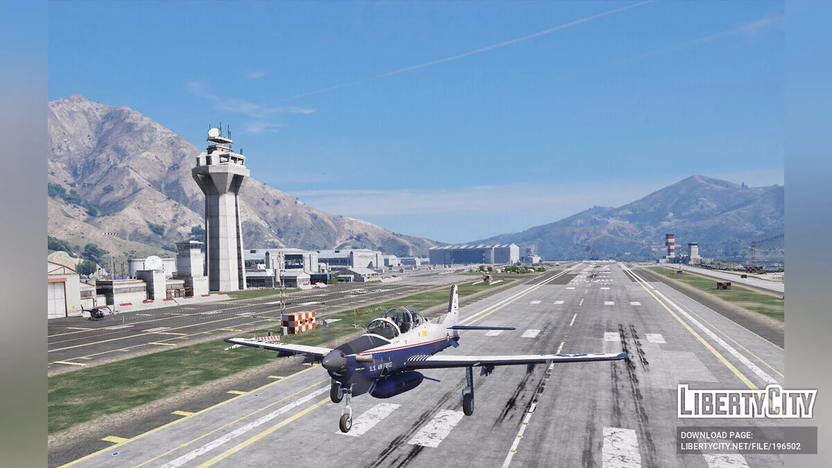 Учебно-тренировочный самолет ВВС США Embraer A-29B Super Tucano / GTA 5