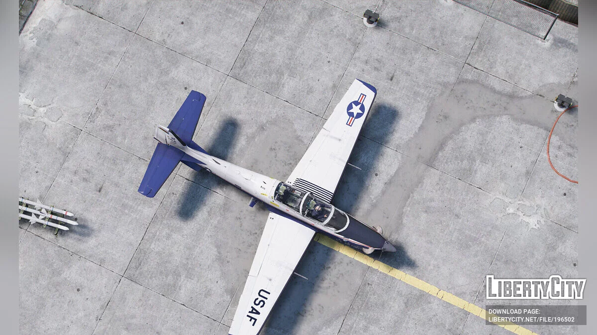 Учебно-тренировочный самолет ВВС США Embraer A-29B Super Tucano / GTA 5