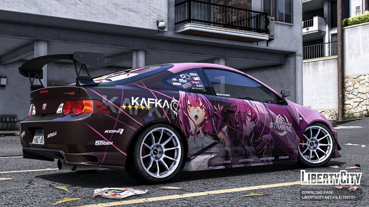Honda Integra Type-R (DC5) - Anime paintjob / GTA 5