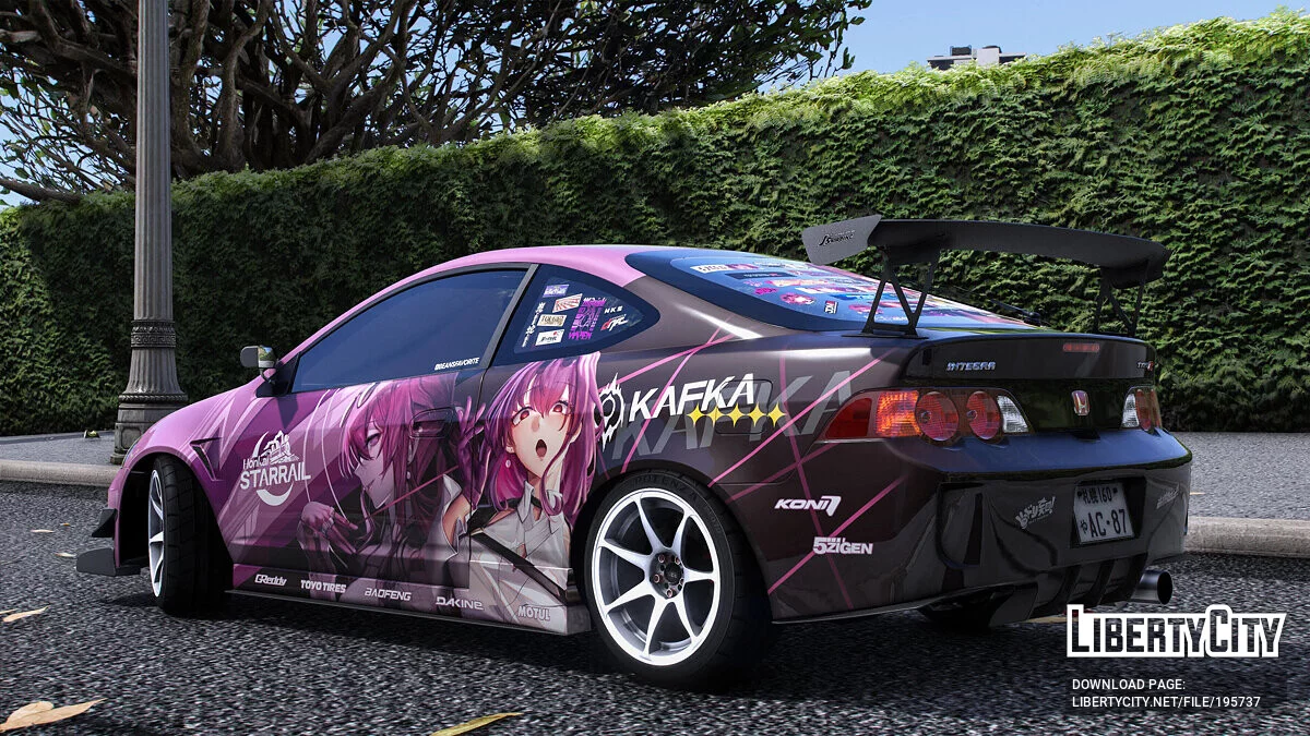 Honda Integra Type-R (DC5) - Anime paintjob / GTA 5