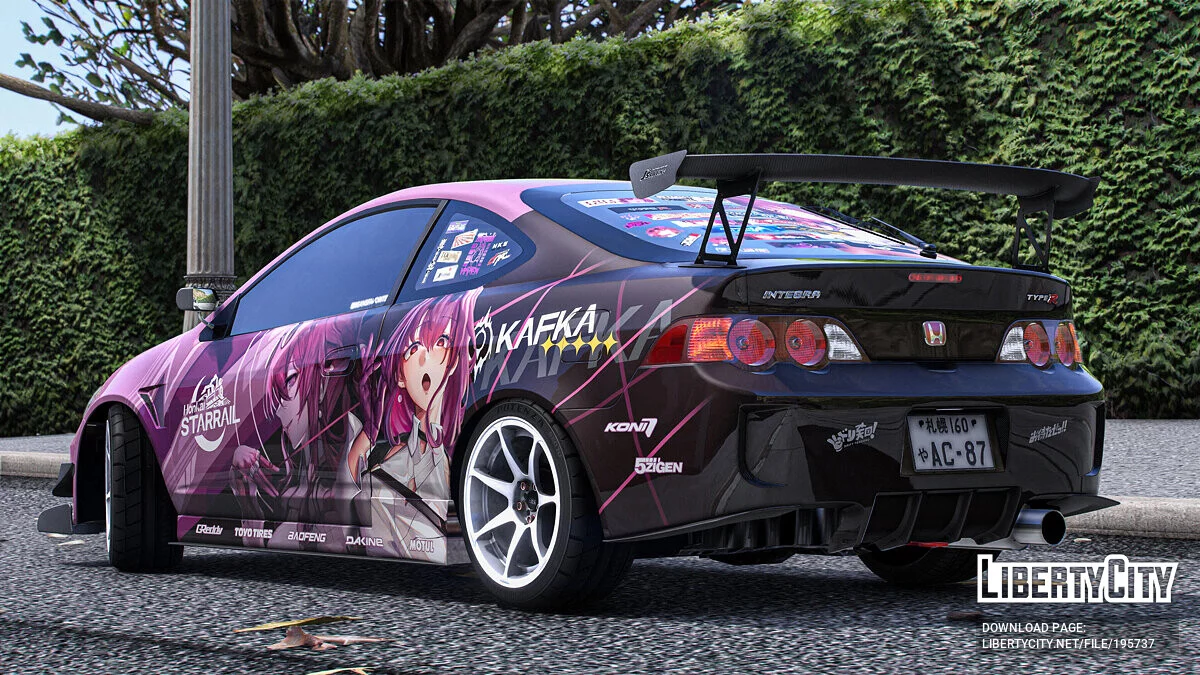 Honda Integra Type-R (DC5) - Anime paintjob / GTA 5