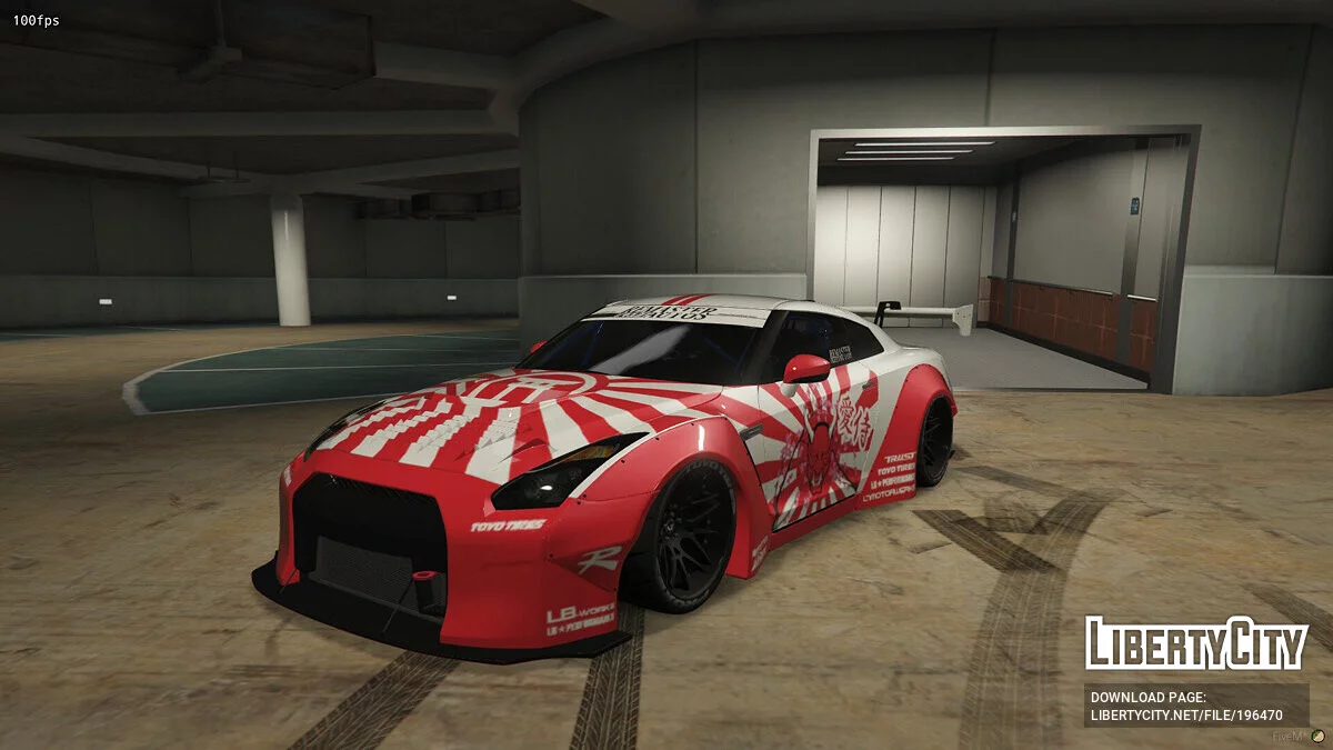 Liberty Walk Nissan GT-R R35 Livery Demon JDM / GTA 5