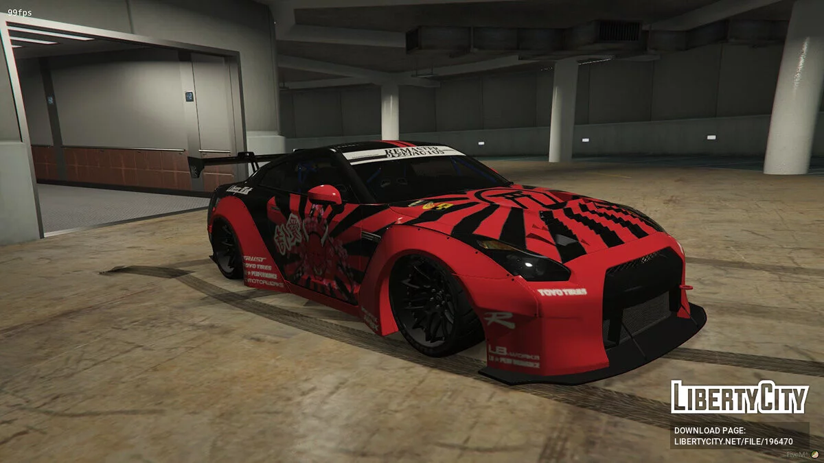 Liberty Walk Nissan GT-R R35 Livery Demon JDM / GTA 5