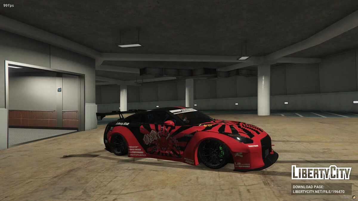 Liberty Walk Nissan GT-R R35 Livery Demon JDM / GTA 5