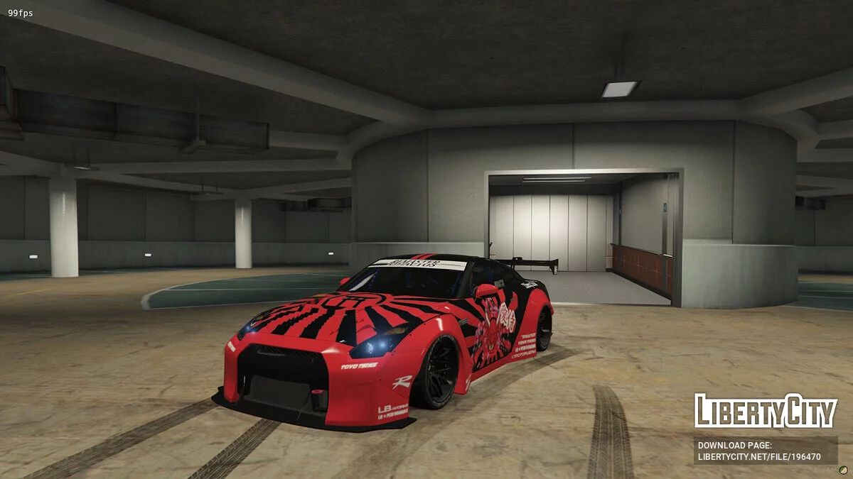 Liberty Walk Nissan GT-R R35 Livery Demon JDM / GTA 5