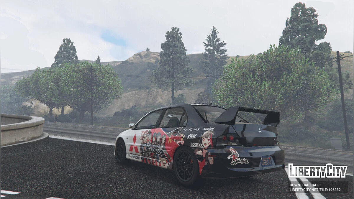 Mitsubishi Lancer Evo IX 4K Bandori Afterglow / GTA 5
