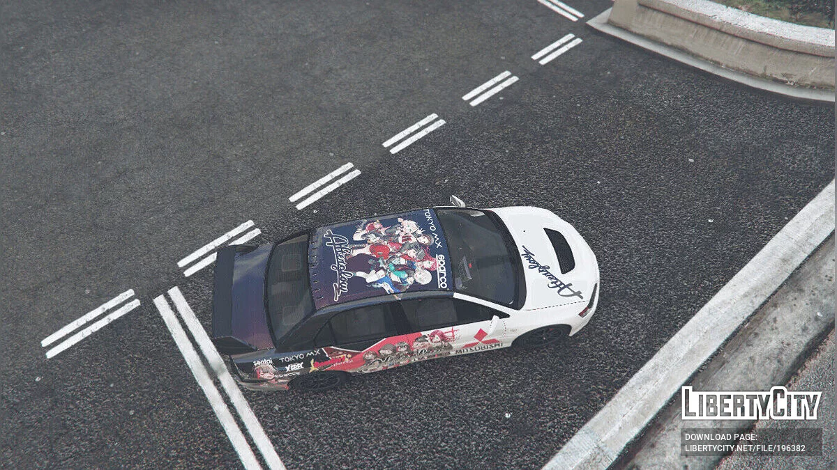 Mitsubishi Lancer Evo IX 4K Bandori Afterglow / GTA 5