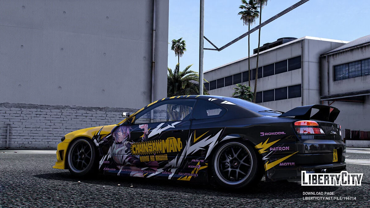 Nissan Silvia S15 "Chainsaw Man" Reze paintjob 1.0 / GTA 5
