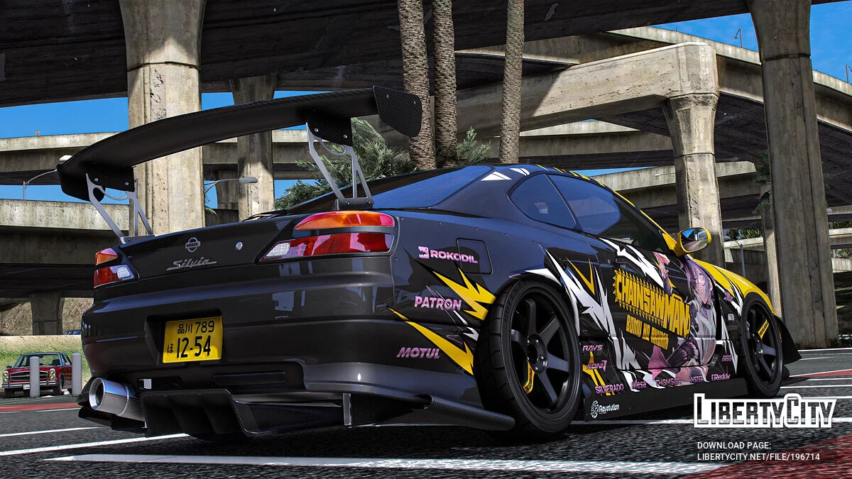 Nissan Silvia S15 "Chainsaw Man" Reze paintjob 1.0 / GTA 5