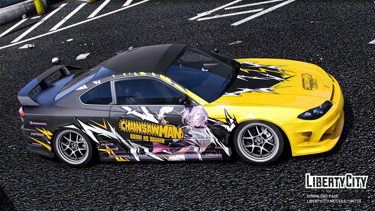 Nissan Silvia S15 "Chainsaw Man" Reze paintjob 1.0 / GTA 5