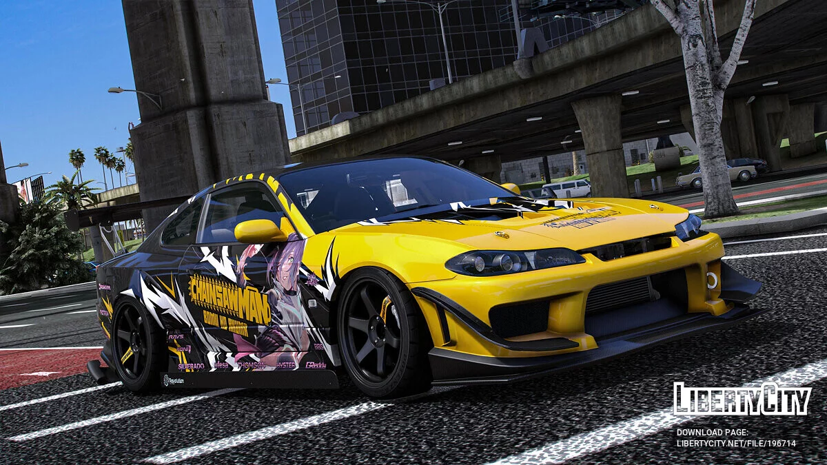 Nissan Silvia S15 "Chainsaw Man" Reze paintjob 1.0 / GTA 5
