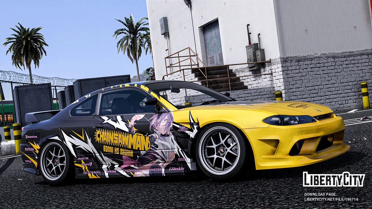 Nissan Silvia S15 "Chainsaw Man" Reze paintjob 1.0 / GTA 5