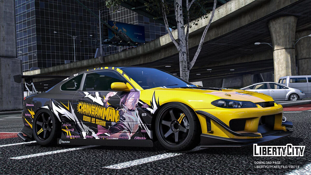 Nissan Silvia S15 "Chainsaw Man" Reze paintjob 1.0 / GTA 5