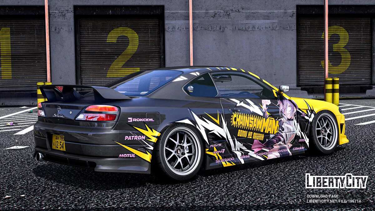 Nissan Silvia S15 "Chainsaw Man" Reze paintjob 1.0 / GTA 5