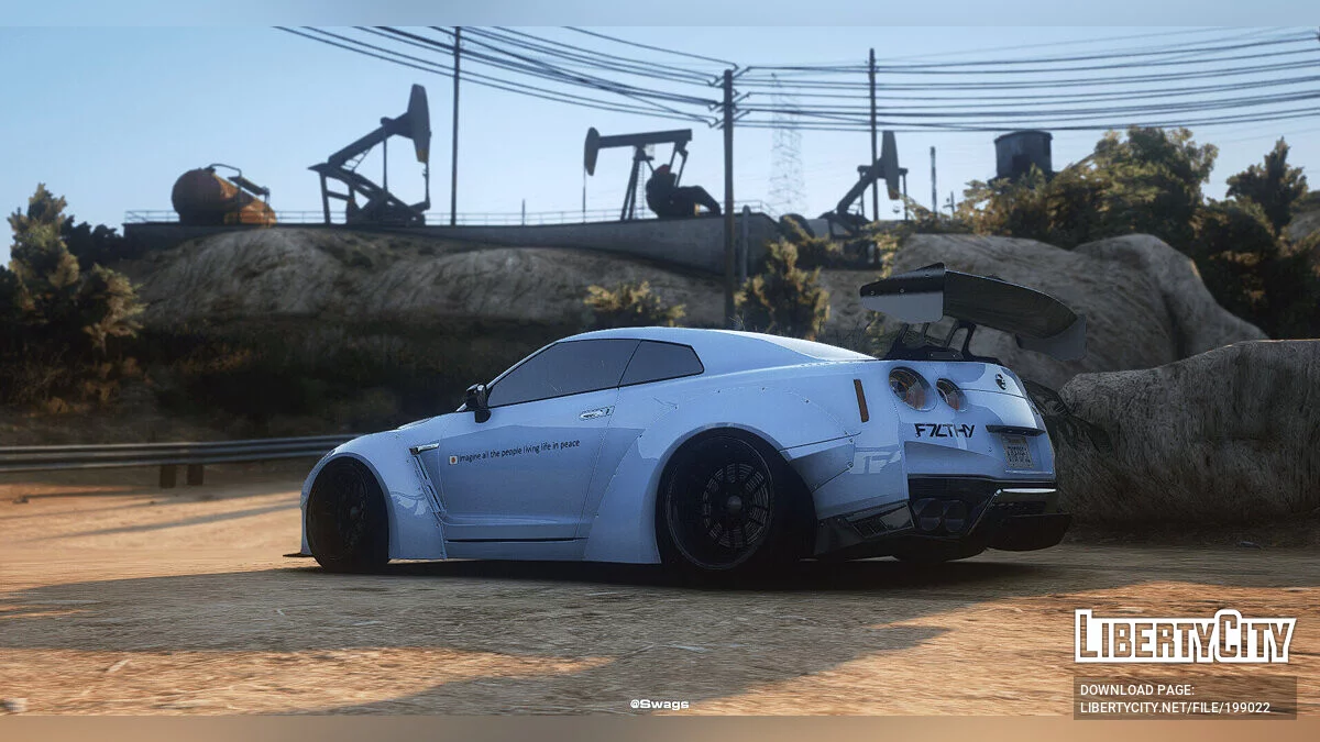 2017 Nissan GTR - F7LTHY Livery / GTA 5