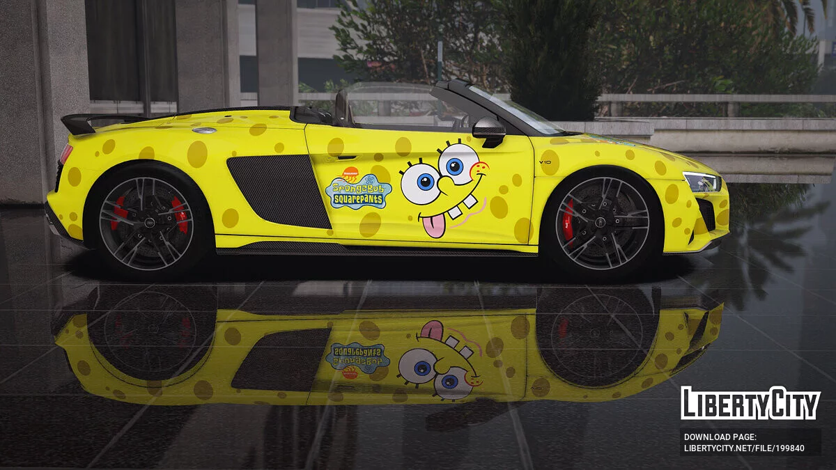2020 Audi R8 Spyder Sponge Bob SquarePants / GTA 5
