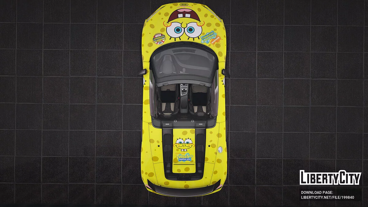 2020 Audi R8 Spyder Sponge Bob SquarePants / GTA 5