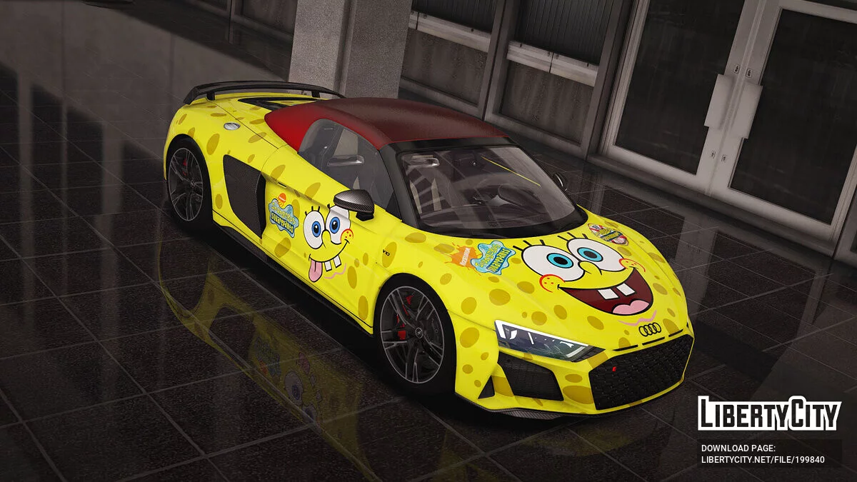2020 Audi R8 Spyder Sponge Bob SquarePants / GTA 5