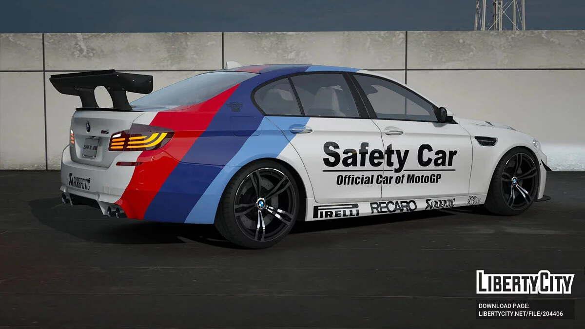 2012 BMW M5 F10 MotoGP™ Safety Car livery / GTA 5