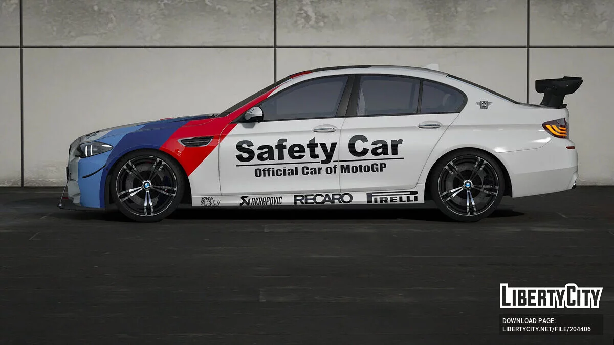 2012 BMW M5 F10 MotoGP™ Safety Car livery / GTA 5
