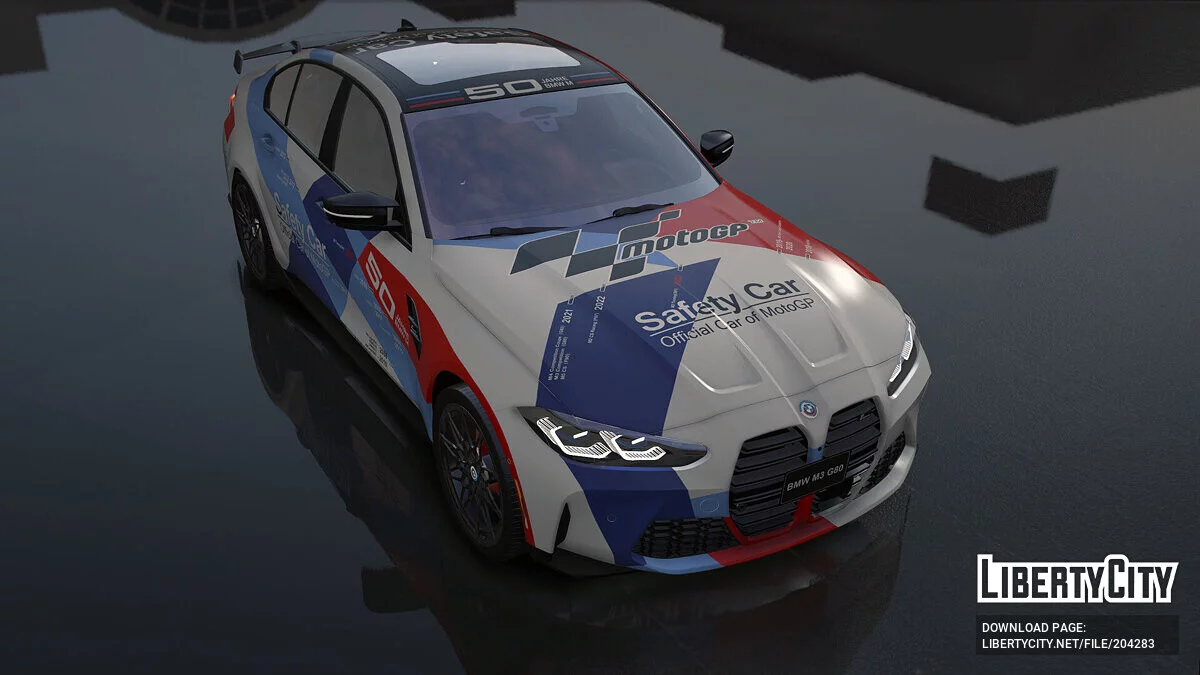 BMW M3 G80 2022 MotoGP Safety Car livery / GTA 5