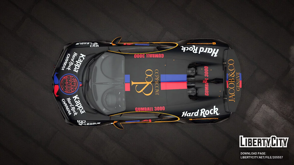 Bugatti Chiron Sport Gumball 3000 livery / GTA 5
