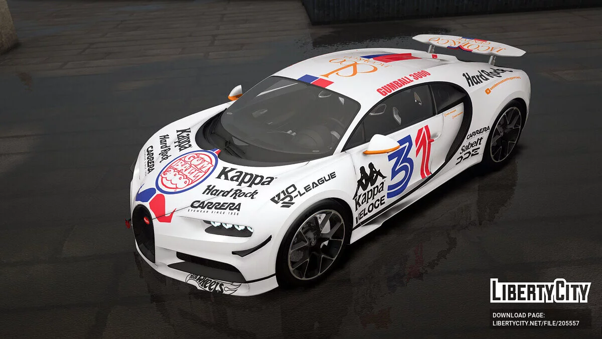 Bugatti Chiron Sport Gumball 3000 livery / GTA 5