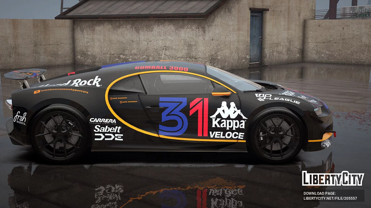 Bugatti Chiron Sport Gumball 3000 livery / GTA 5