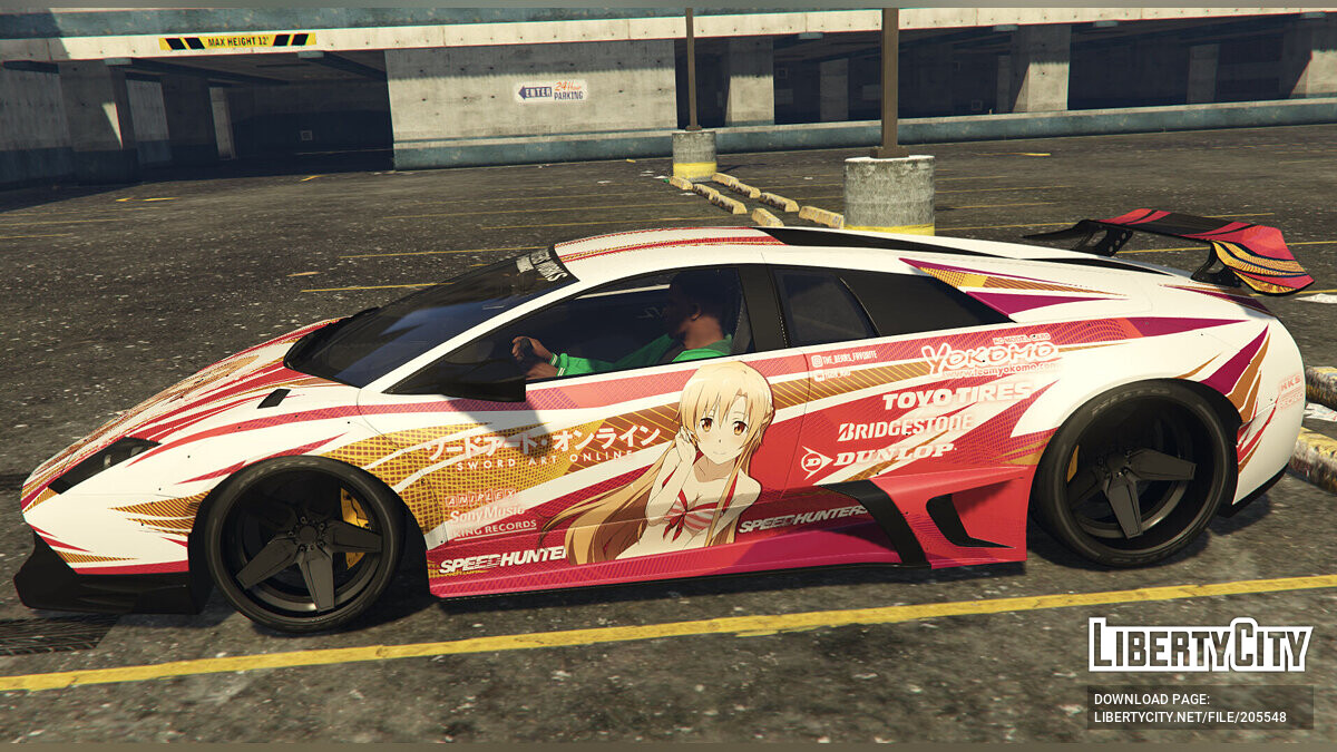 Скачать [Itasha] 2010 Lamborghini Murcielago LP670-4 «Sword Art Online» 1.1  для GTA 5