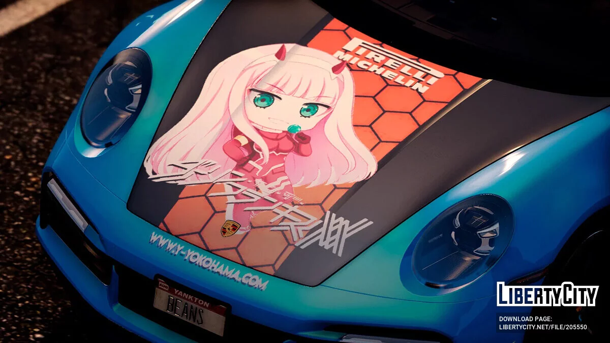 [Itasha] 2021 Porsche 911 Turbo S - Darling in the franxx / GTA 5