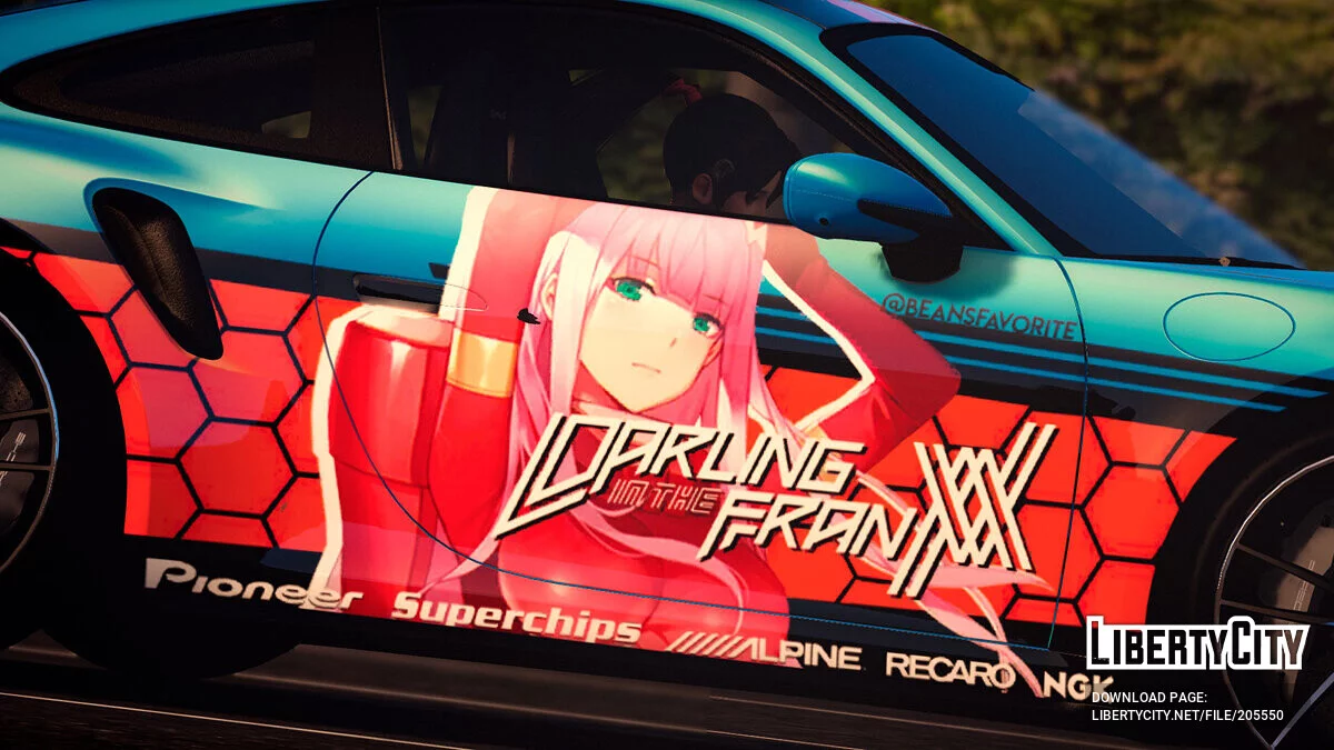 [Itasha] 2021 Porsche 911 Turbo S - Darling in the franxx / GTA 5