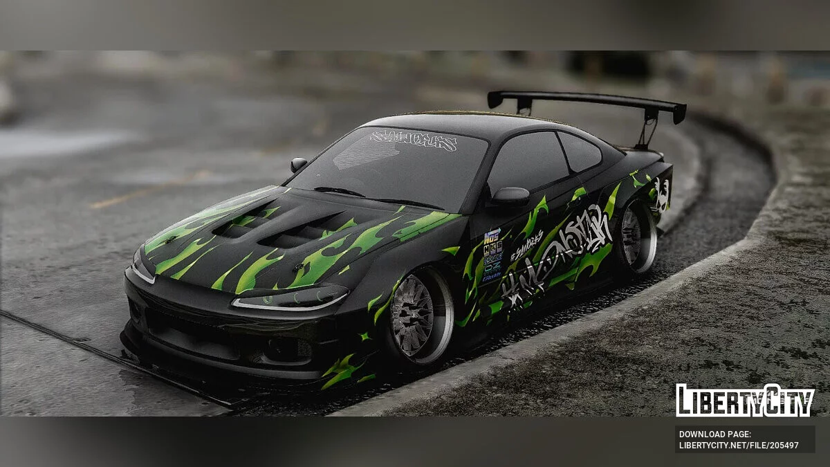 «Monstar» Nissan Silvia S15 Liveries [Livery | Template] 1.0 / GTA 5