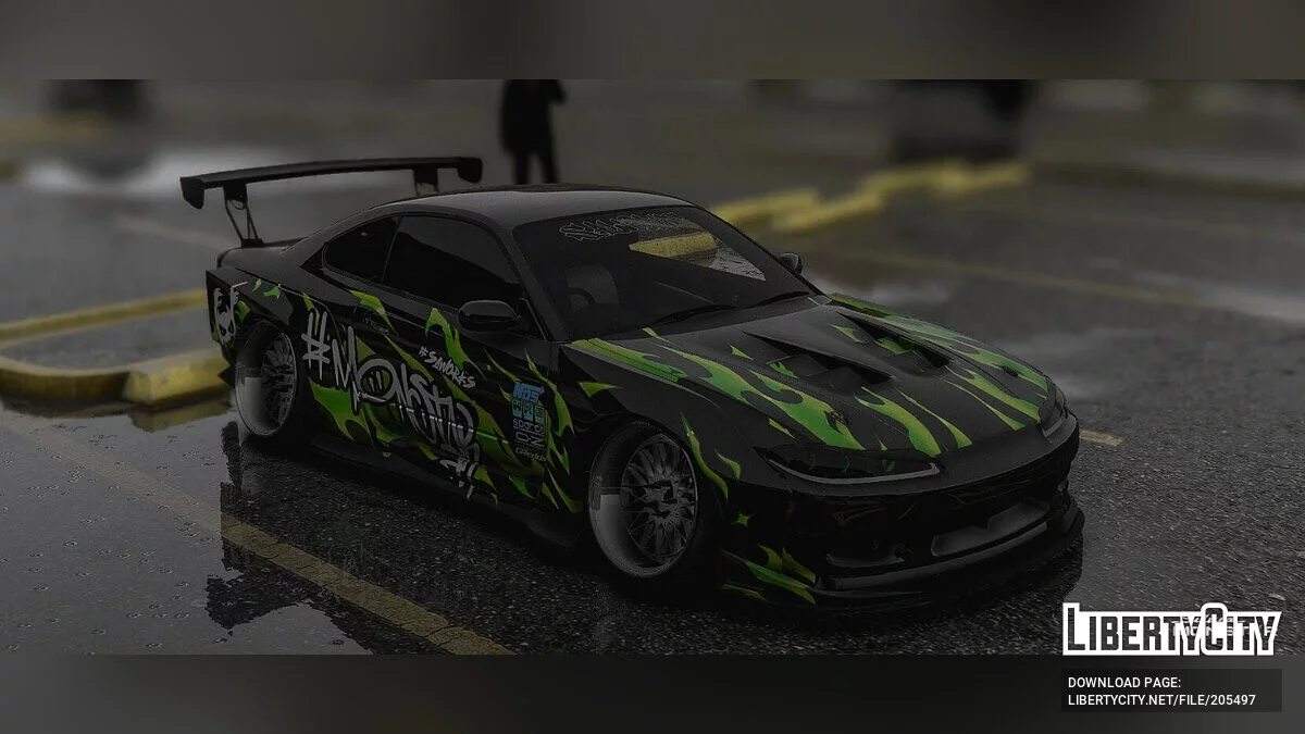 «Monstar» Nissan Silvia S15 Liveries [Livery | Template] 1.0 / GTA 5