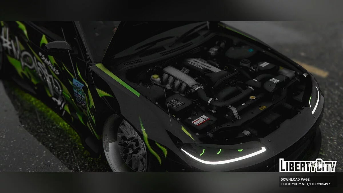 «Monstar» Nissan Silvia S15 Liveries [Livery | Template] 1.0 / GTA 5