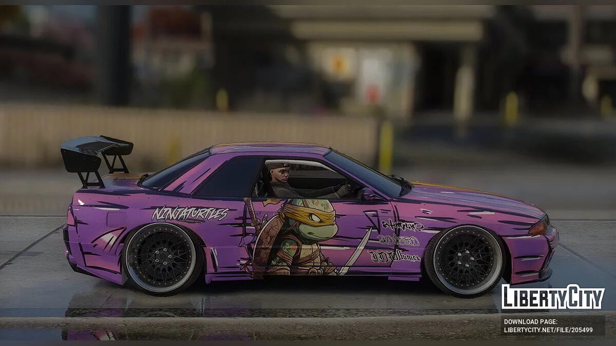 Nissan Skyline GT-R R32 (BNR32) «NinjaTurtles» Liveries 1.0 / GTA 5