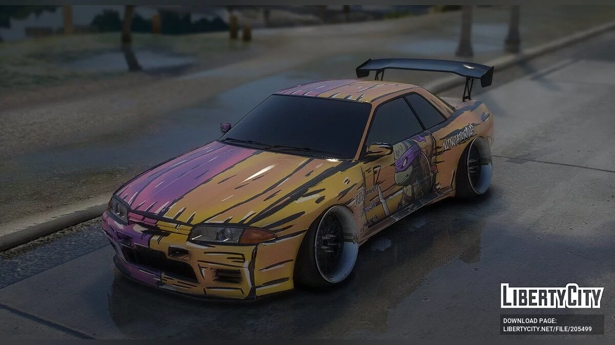 Nissan Skyline GT-R R32 (BNR32) «NinjaTurtles» Liveries 1.0 / GTA 5