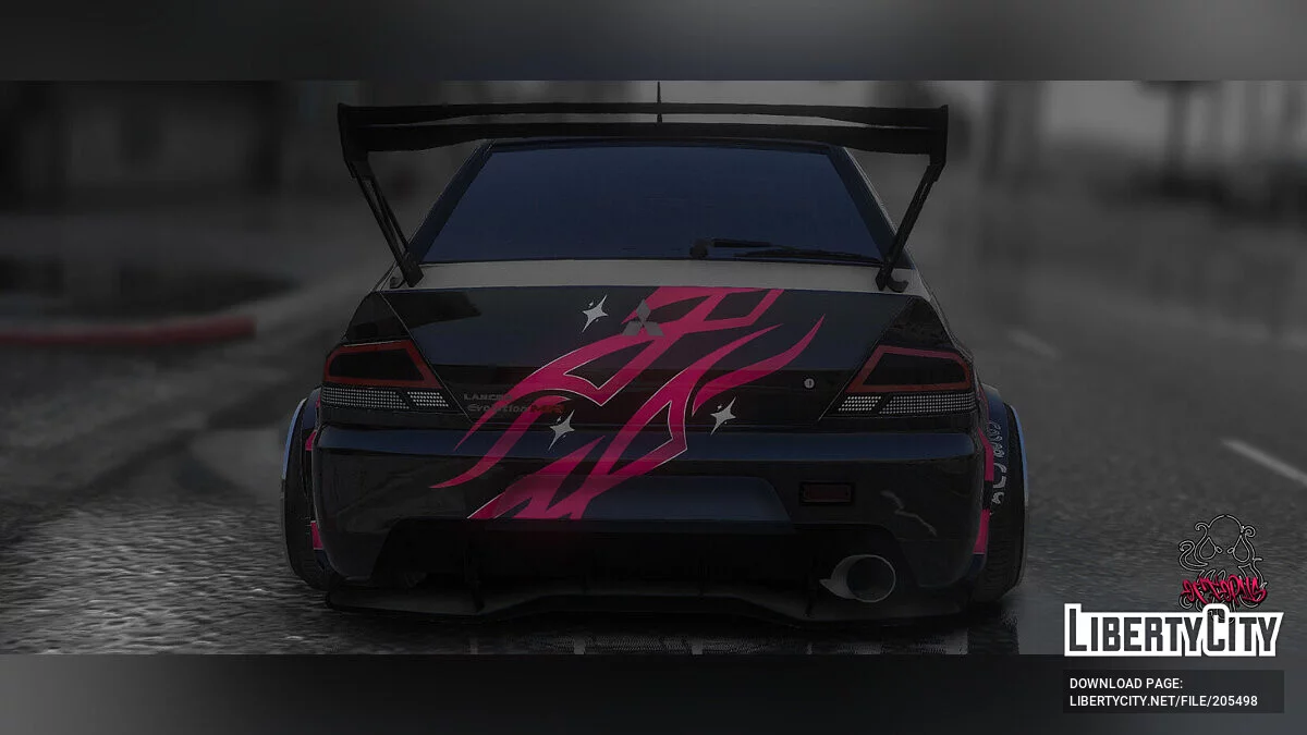 «Octopus» Mitsubishi Lancer Evolution IX Liveries [Livery | Template] 1.0 / GTA 5