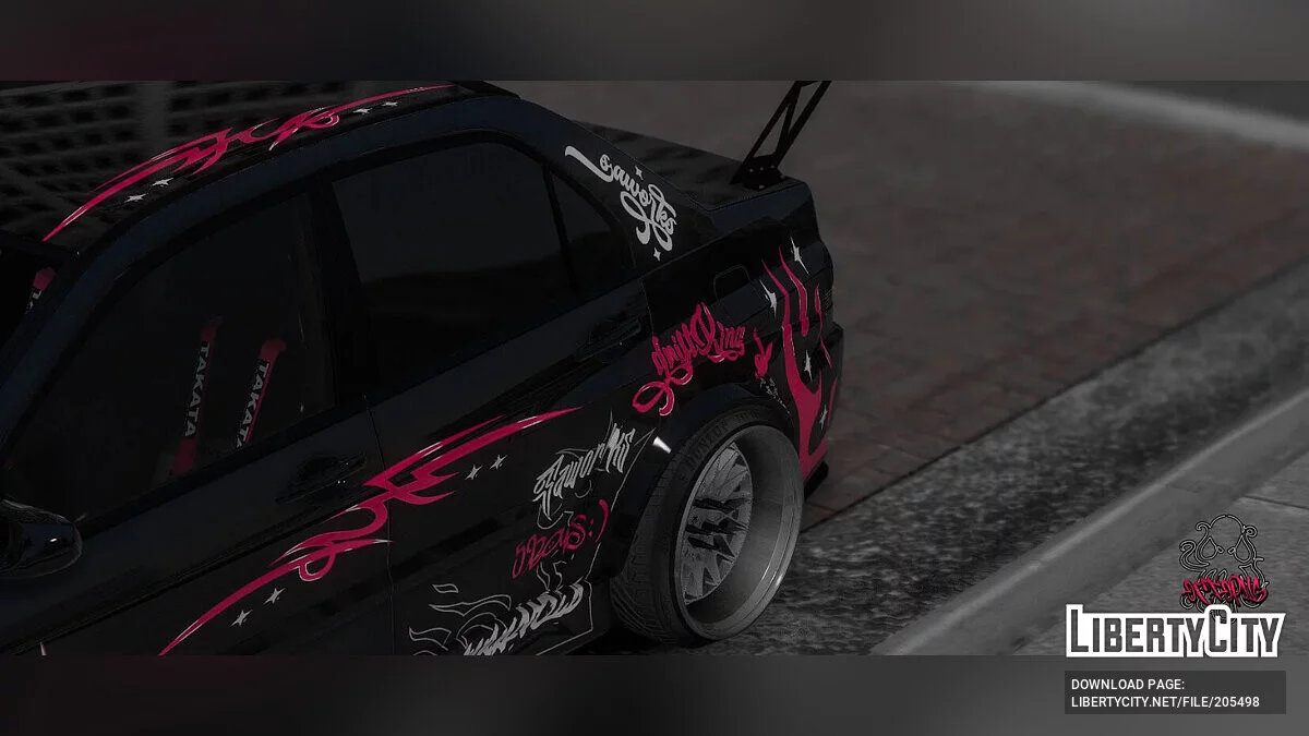 «Octopus» Mitsubishi Lancer Evolution IX Liveries [Livery | Template] 1.0 / GTA 5