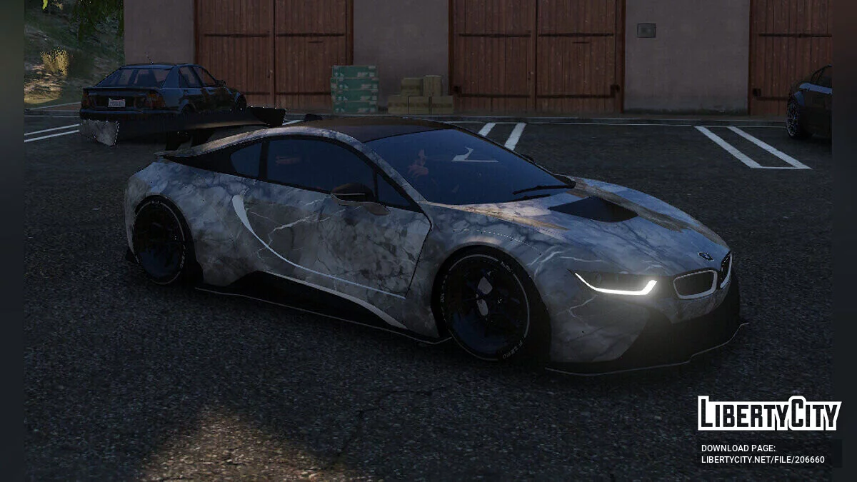 BMW I8 Coupe - Marble liveries / GTA 5