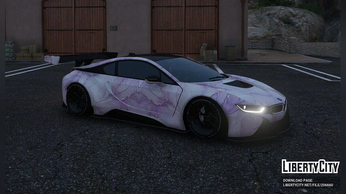 BMW I8 Coupe - Marble liveries / GTA 5