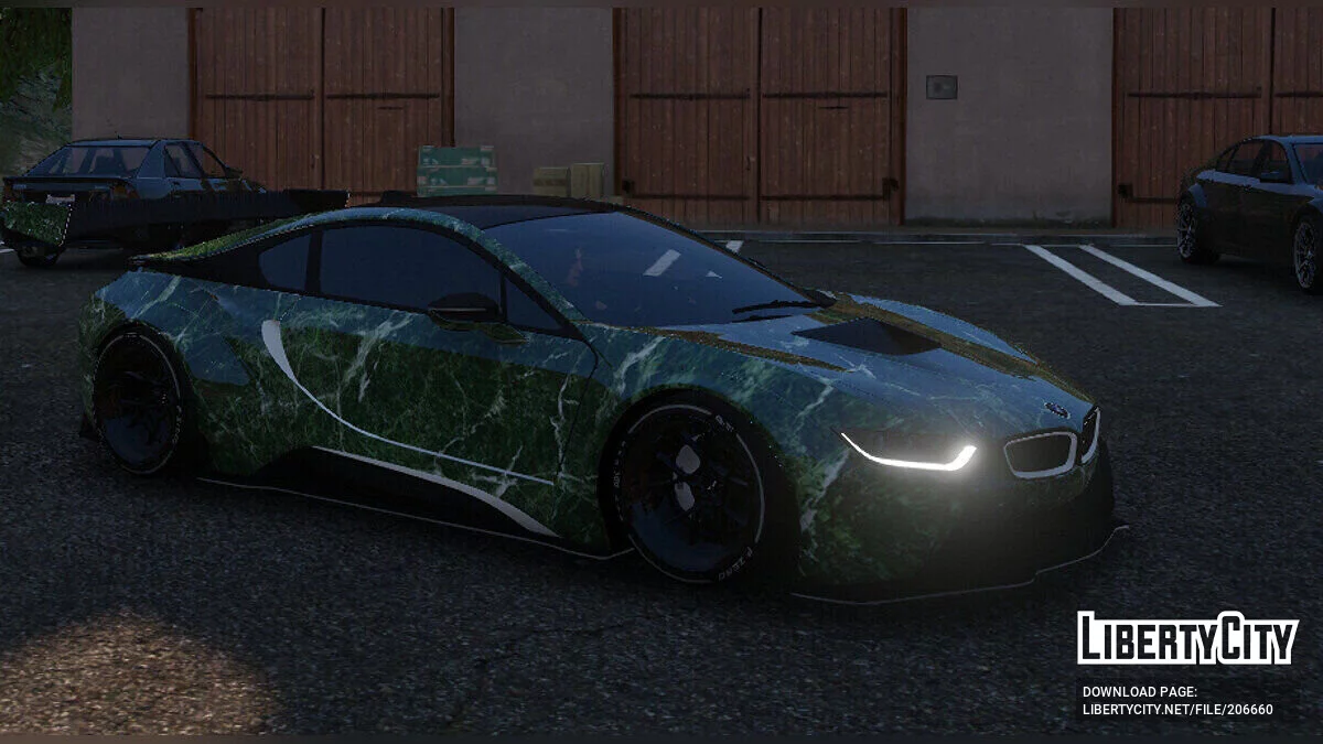 BMW I8 Coupe - Marble liveries / GTA 5