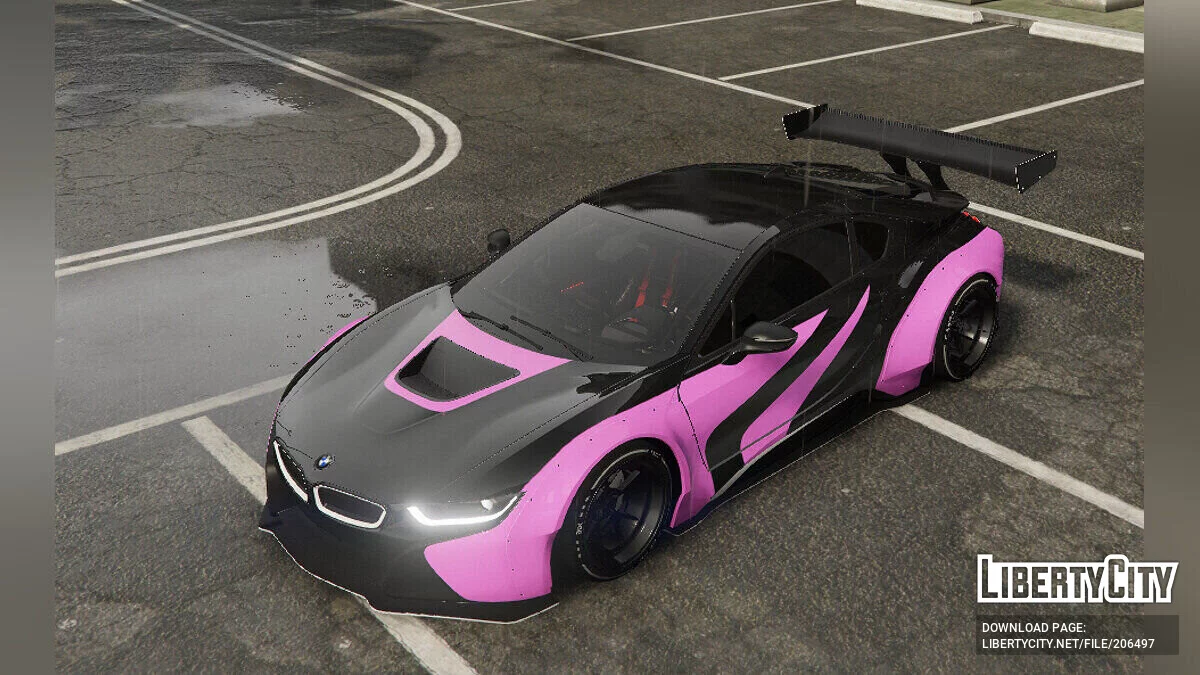 BMW I8 Coupe - Pink liveries / GTA 5