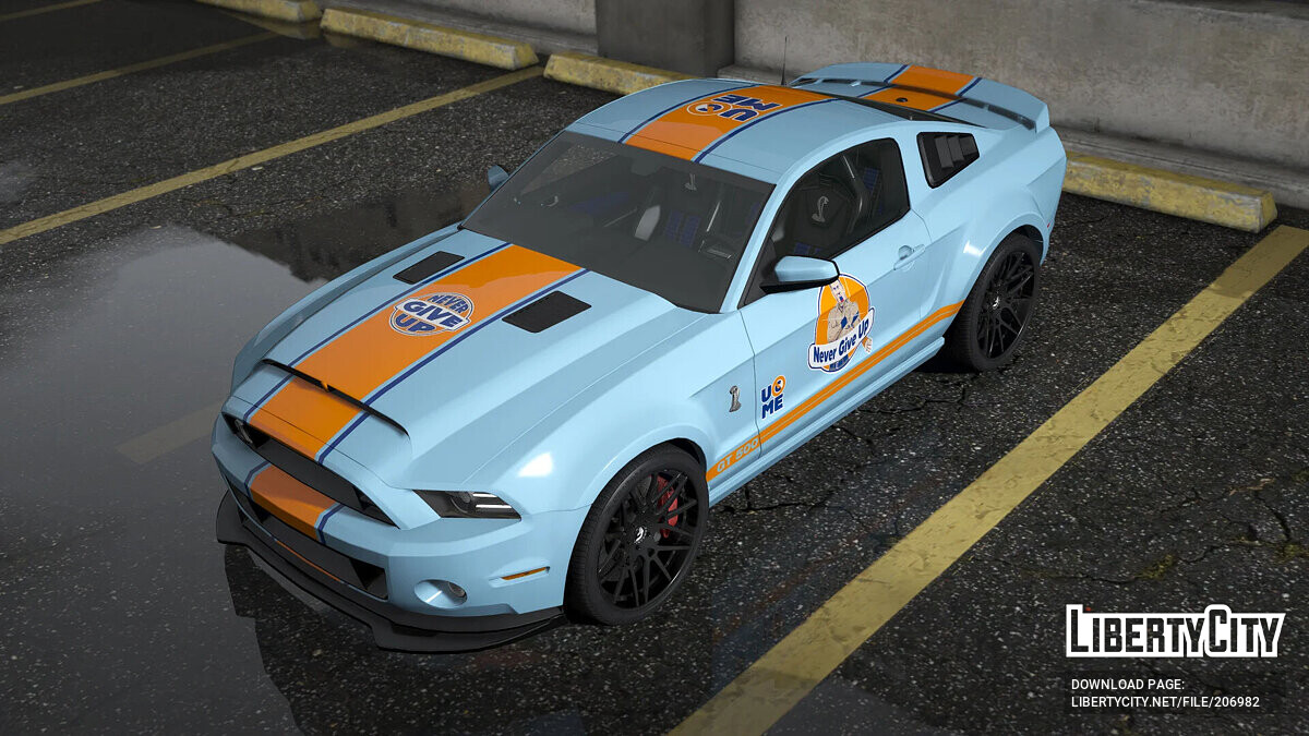 Скачать Ford Mustang GT500 2013 - John Cena Livery для GTA 5